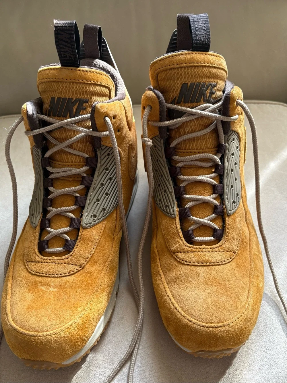 Nike Men’s Suede Chukka Boots in Wheat and Brown